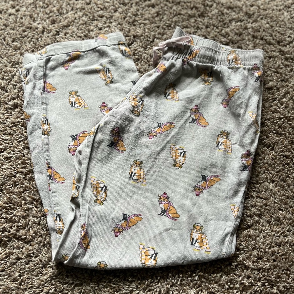 Pajama Pants with cozy foxes🦊